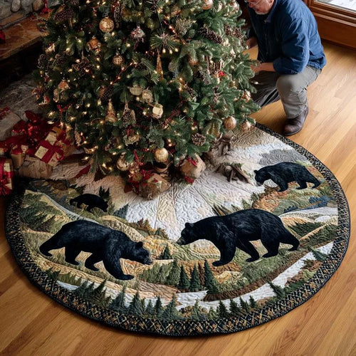 Gentle Creatures Christmas Quilted Tree Skirt