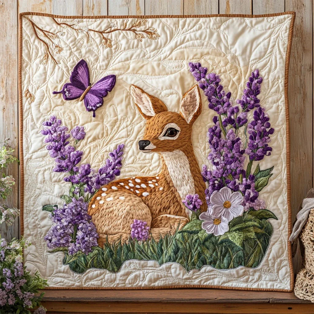 Gentle Forest Guardian Quilt Blanket