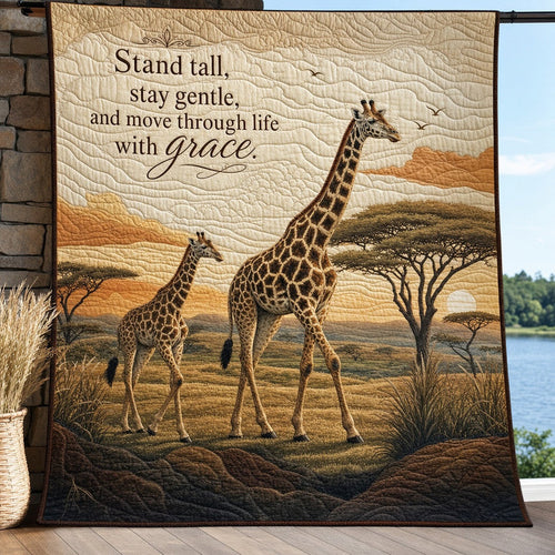 Gentle Giant Quilt Blanket - Quilted Blanket by Wild and Way