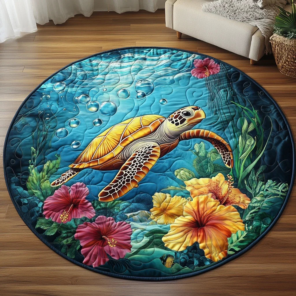 Gentle Glide Quilted Round Mat