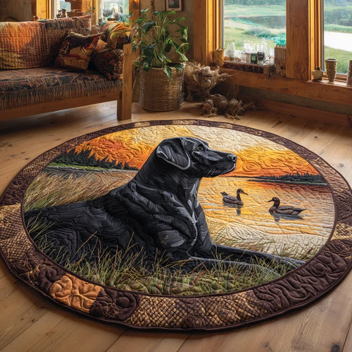 Gentle Guardian Quilted Round Mat