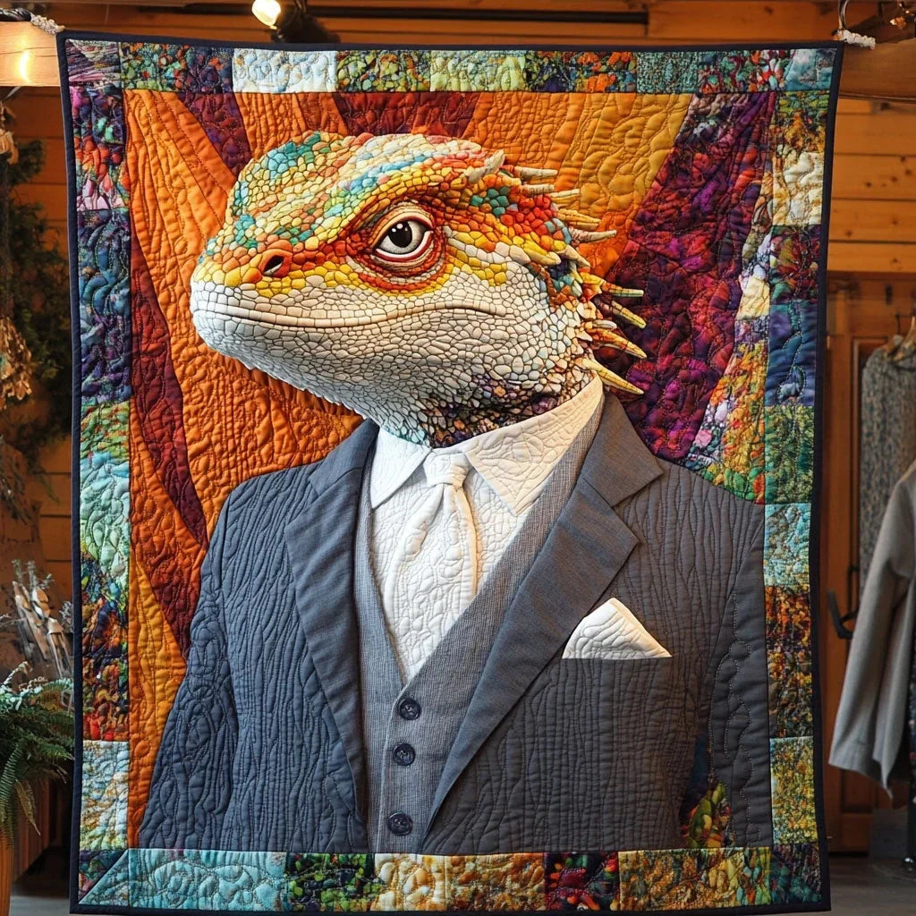 Gentle Lizard Quilt Blanket