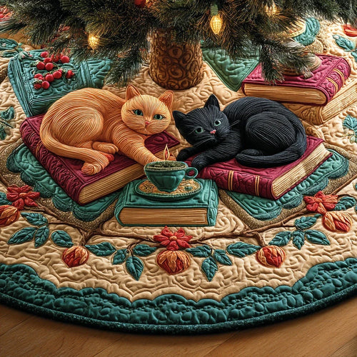 Gentle Page Paws Christmas Quilted Tree Skirt