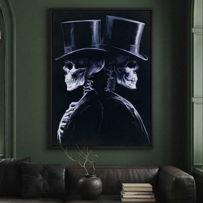 Gentlemen Waiting for the Final Curtain Canvas Wall Art