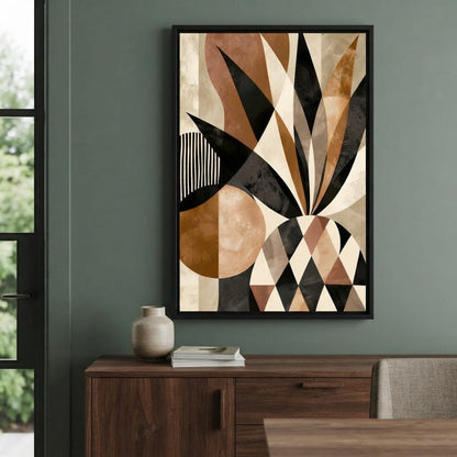 Geometric Geometry Of The Tropical Pineapple Canvas Wall Art