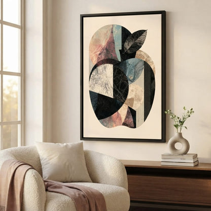 Geometric Harvest Of Forgotten Apple Canvas Wall Art