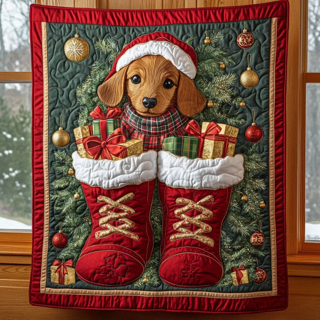 Gift Box Guardian Quilt Blanket
