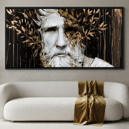 Gilded Echoes of Antiquity Canvas Wall Art