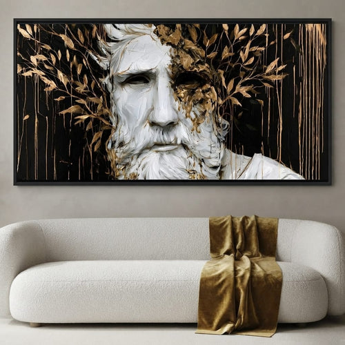 Gilded Echoes of Antiquity Canvas Wall Art