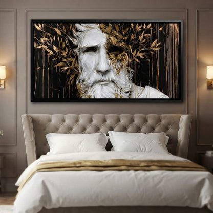 Gilded Echoes of Antiquity Canvas Wall Art
