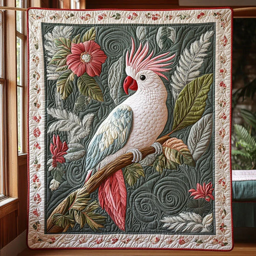 Gilded Feathers Quilt Blanket