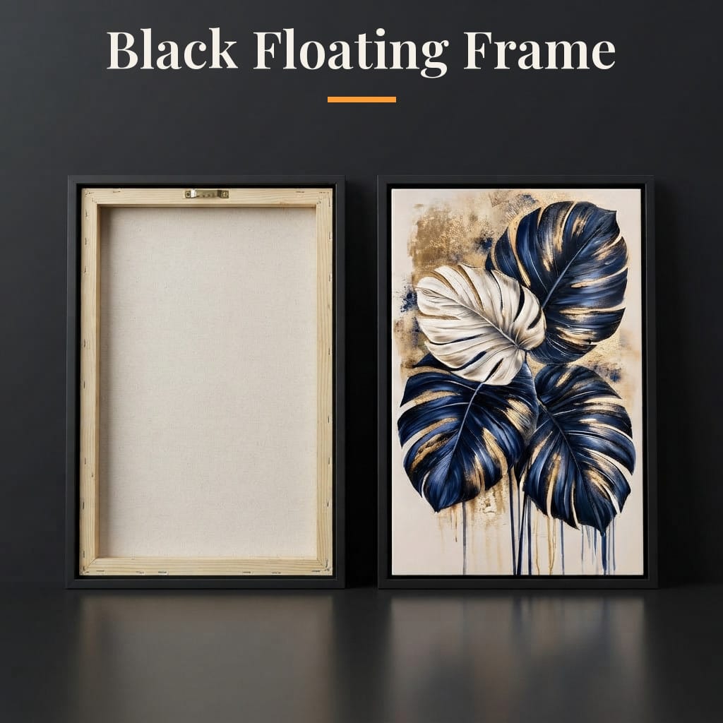Gilded Foliage Under Midnight Skies Canvas Wall Art