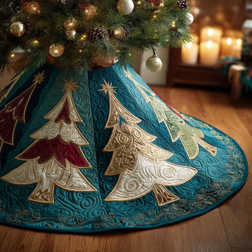 Gilded Trees Quilted Tree Skirt