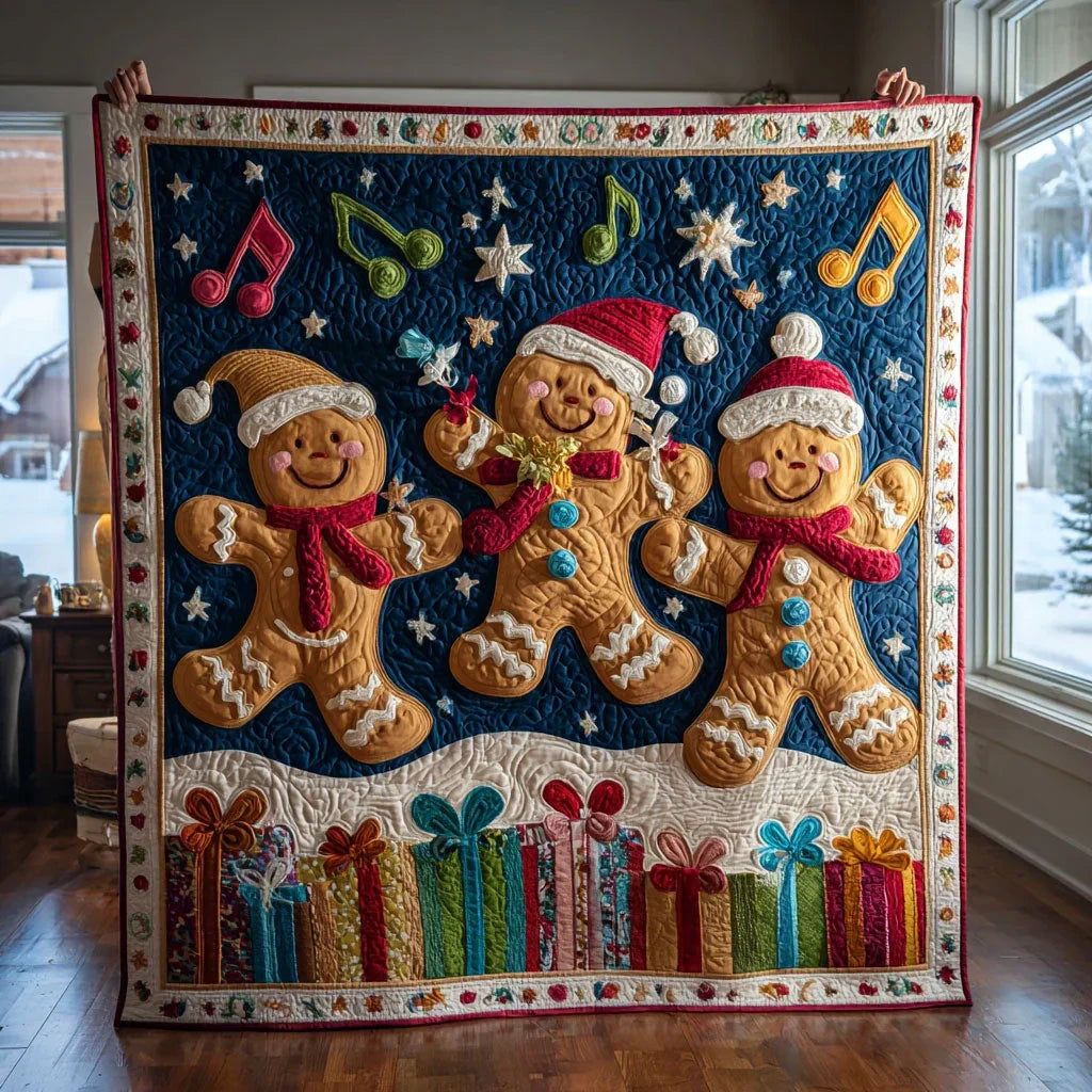 Ginger Night Song Quilt Blanket