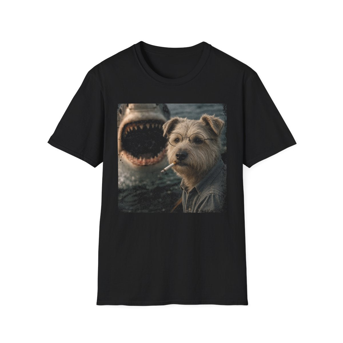 Glen of Imaal Terrier and Shark Tee