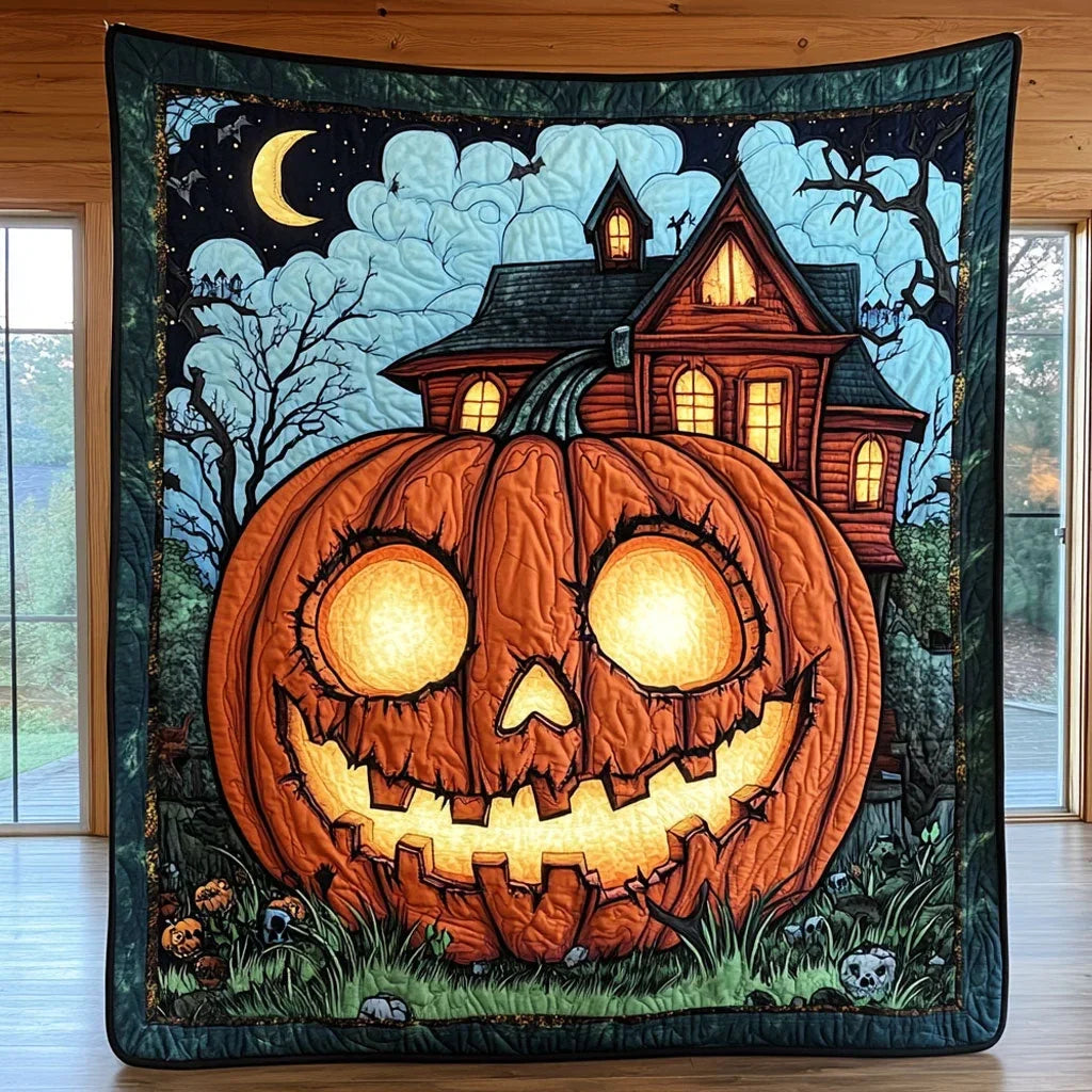 Glowing Smile Quilt Blanket