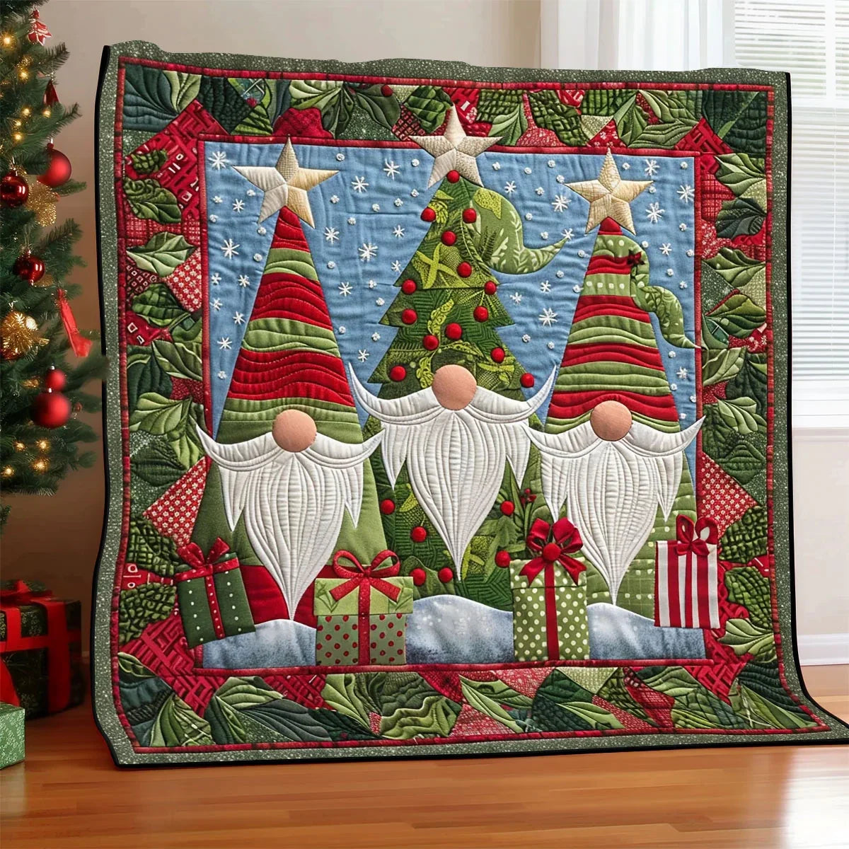 Gnome Gift Quilt Blanket