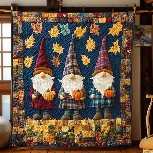 Gnome Sweet Gnome Quilt Blanket