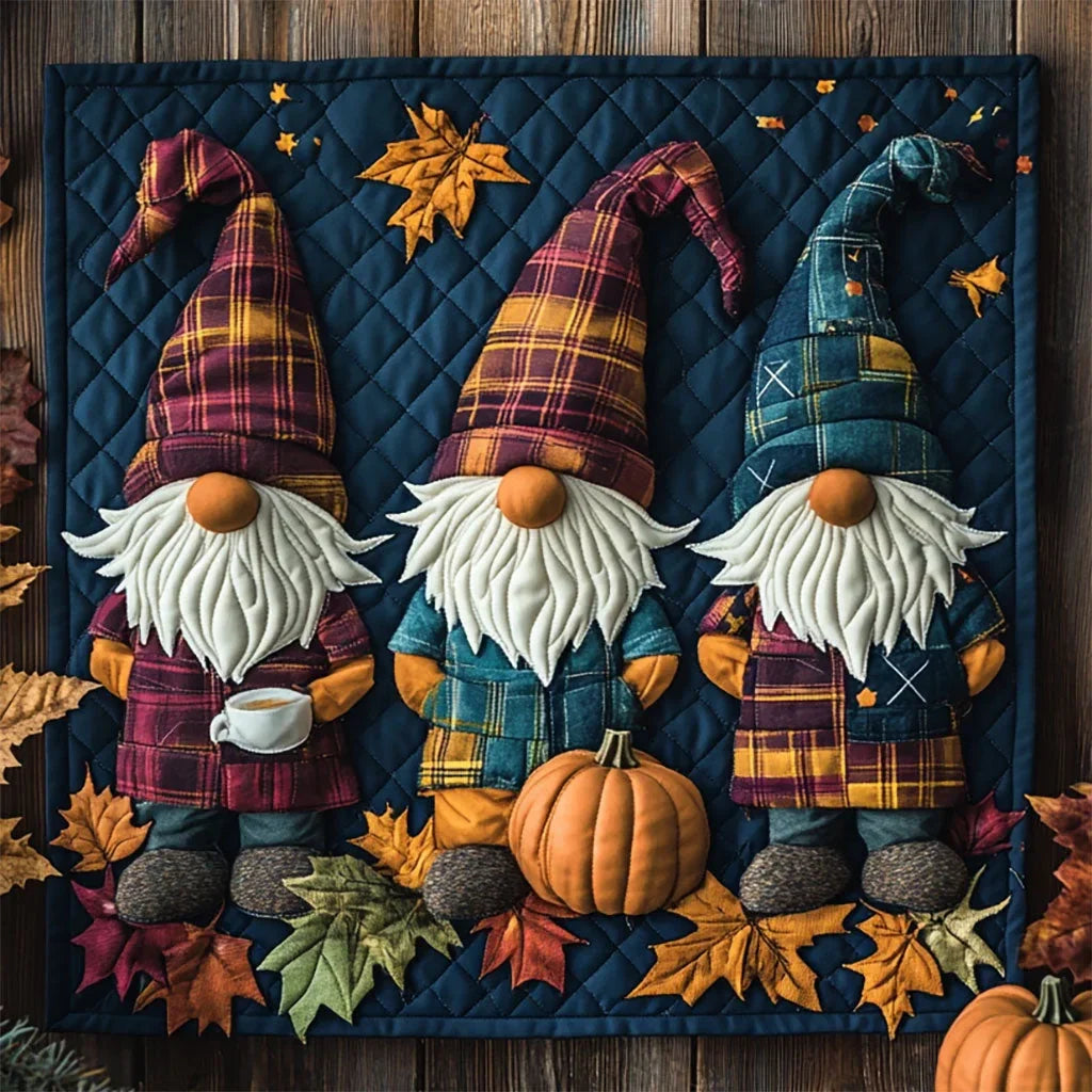 Gnome Sweet Gnome Quilt Blanket