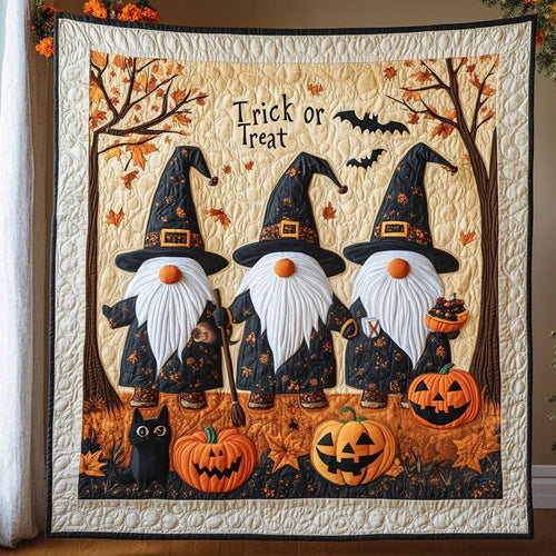 Gnome Witch Quilt Blanket