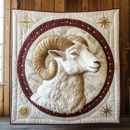 Goat Gaze Quilt Blanket
