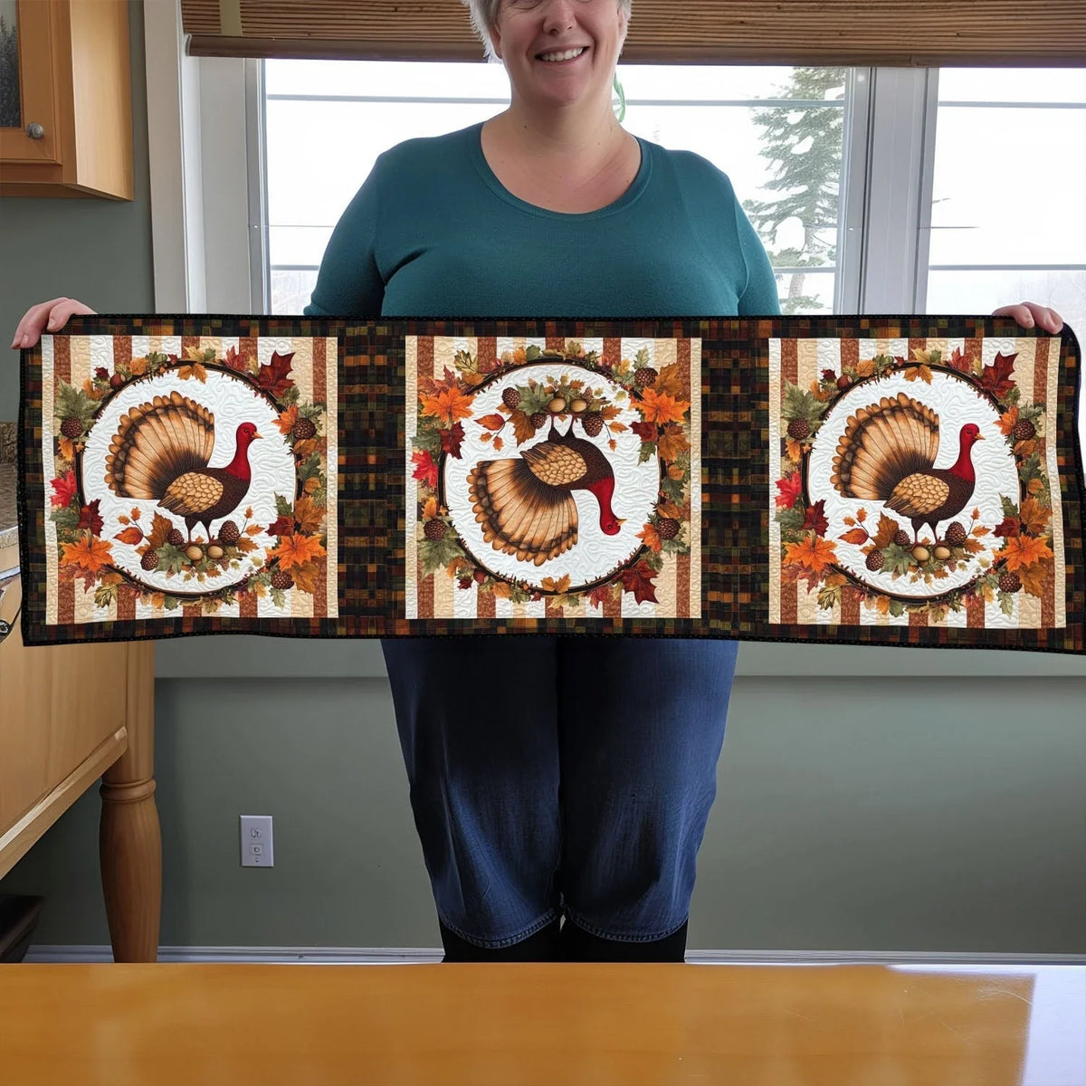 Gobble Gathering Quilted Table Runner