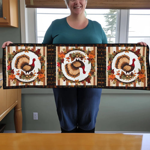 Gobble Gathering Quilted Table Runner