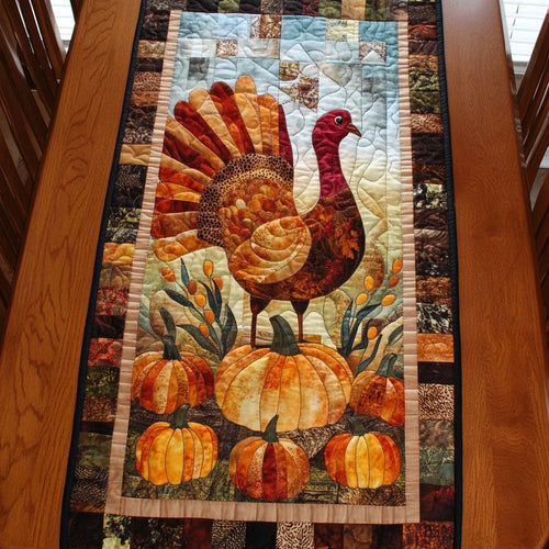 Gobble Gobble Quilted Table Runner