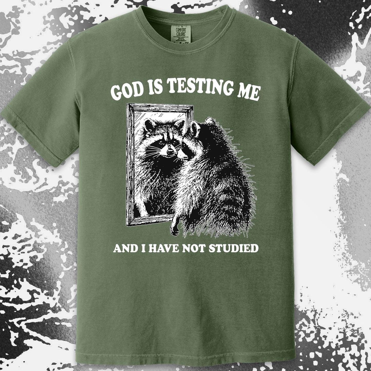 God Is Testing Me And I Have Not Studied Shirt (view 11)