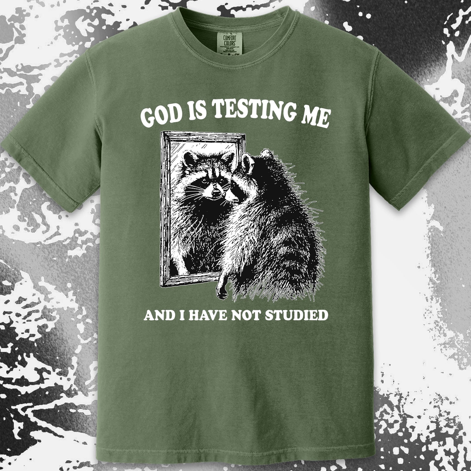 God Is Testing Me And I Have Not Studied Shirt (view 11)