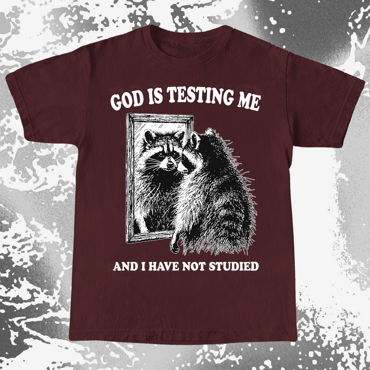 God Is Testing Me And I Have Not Studied Shirt (view 5)