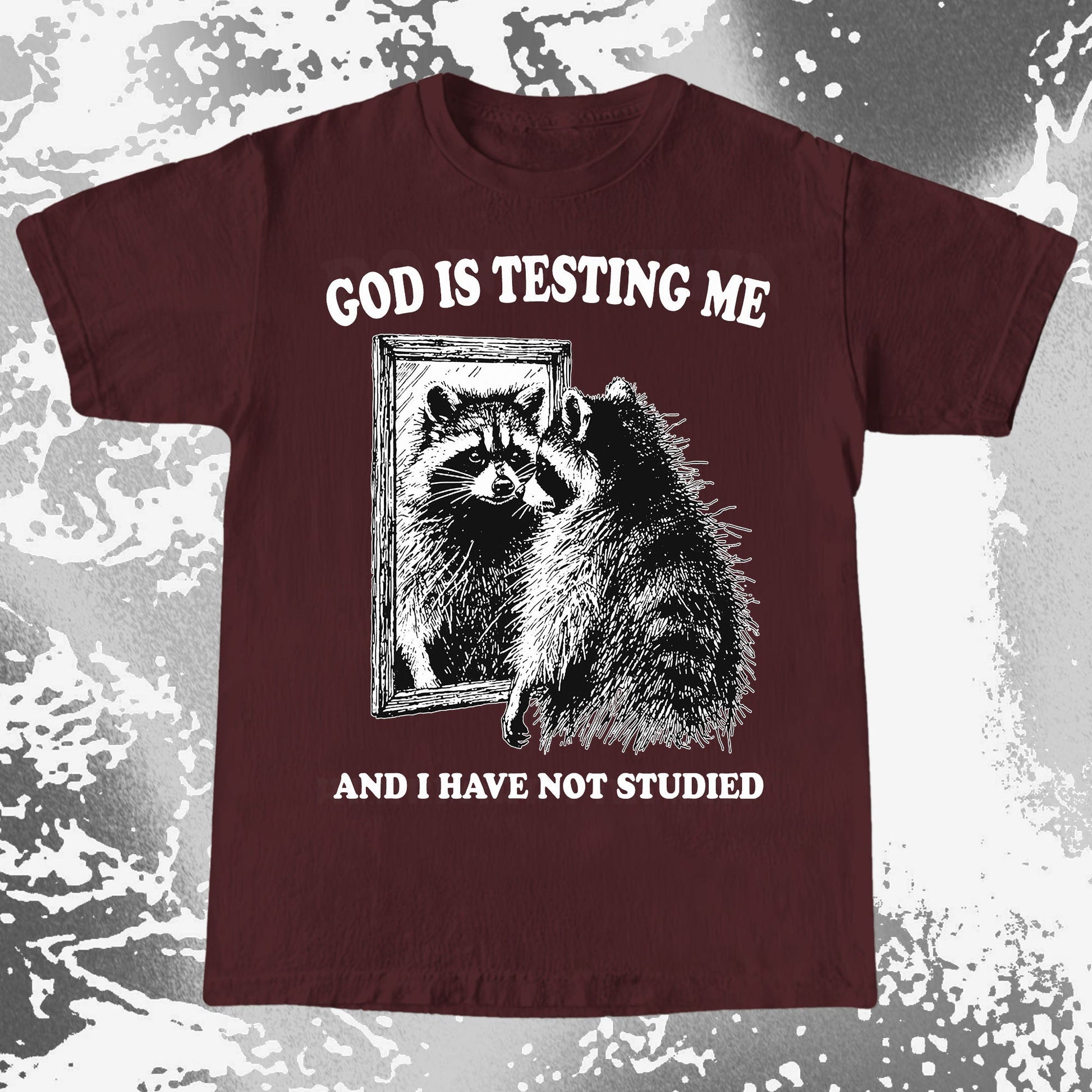God Is Testing Me And I Have Not Studied Shirt (view 5)