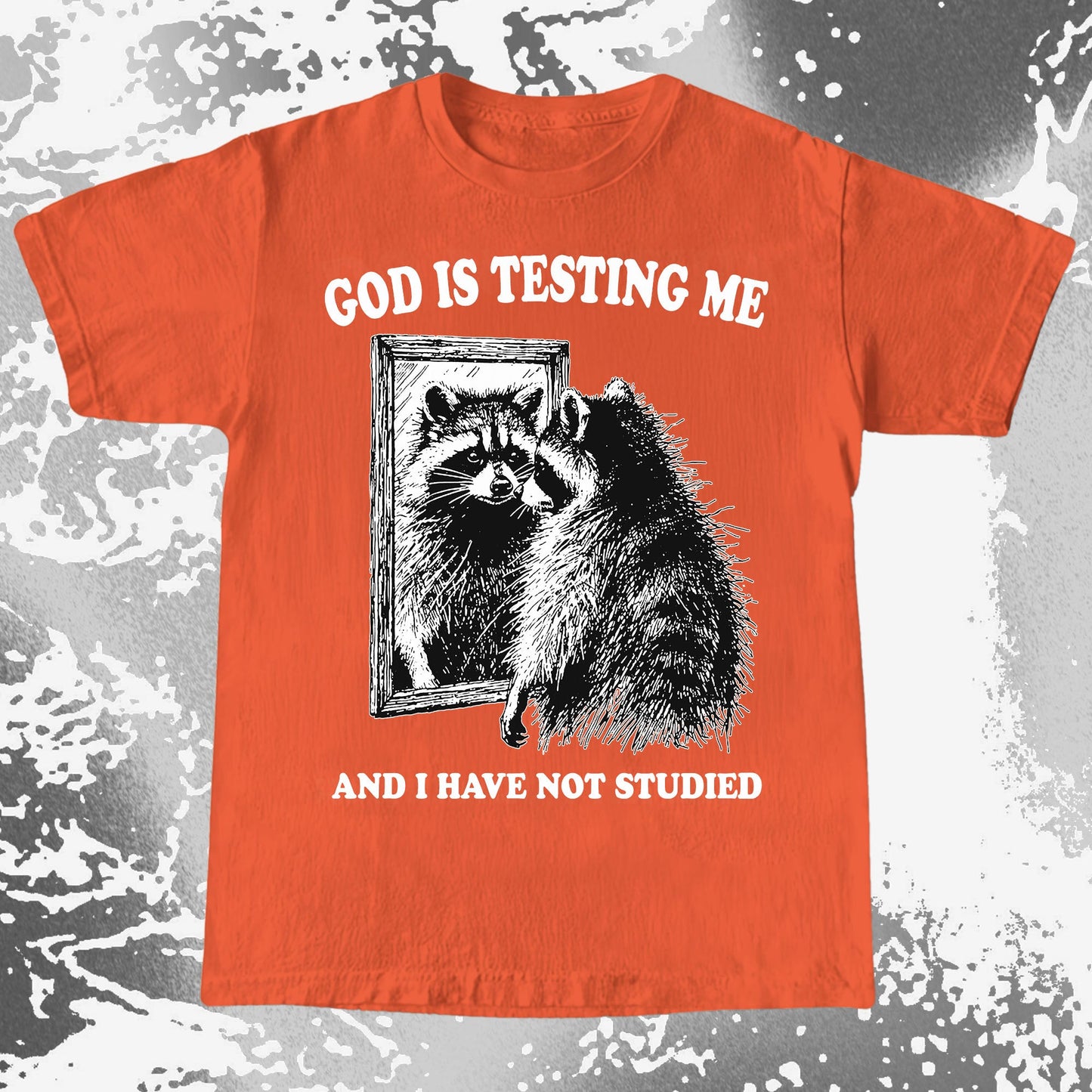 God Is Testing Me And I Have Not Studied Shirt (view 7)