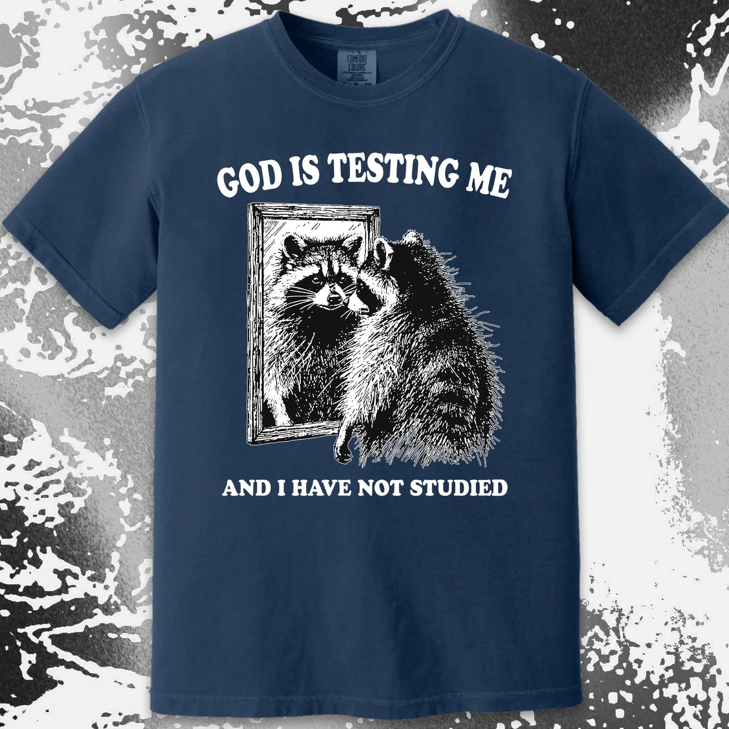 God Is Testing Me And I Have Not Studied Shirt (view 13)