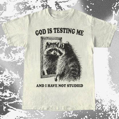 God Is Testing Me And I Have Not Studied Shirt (view 9)