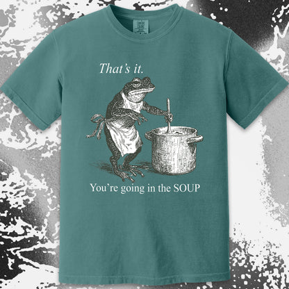 You're Going in the Soup Frog Shirt (view 13)