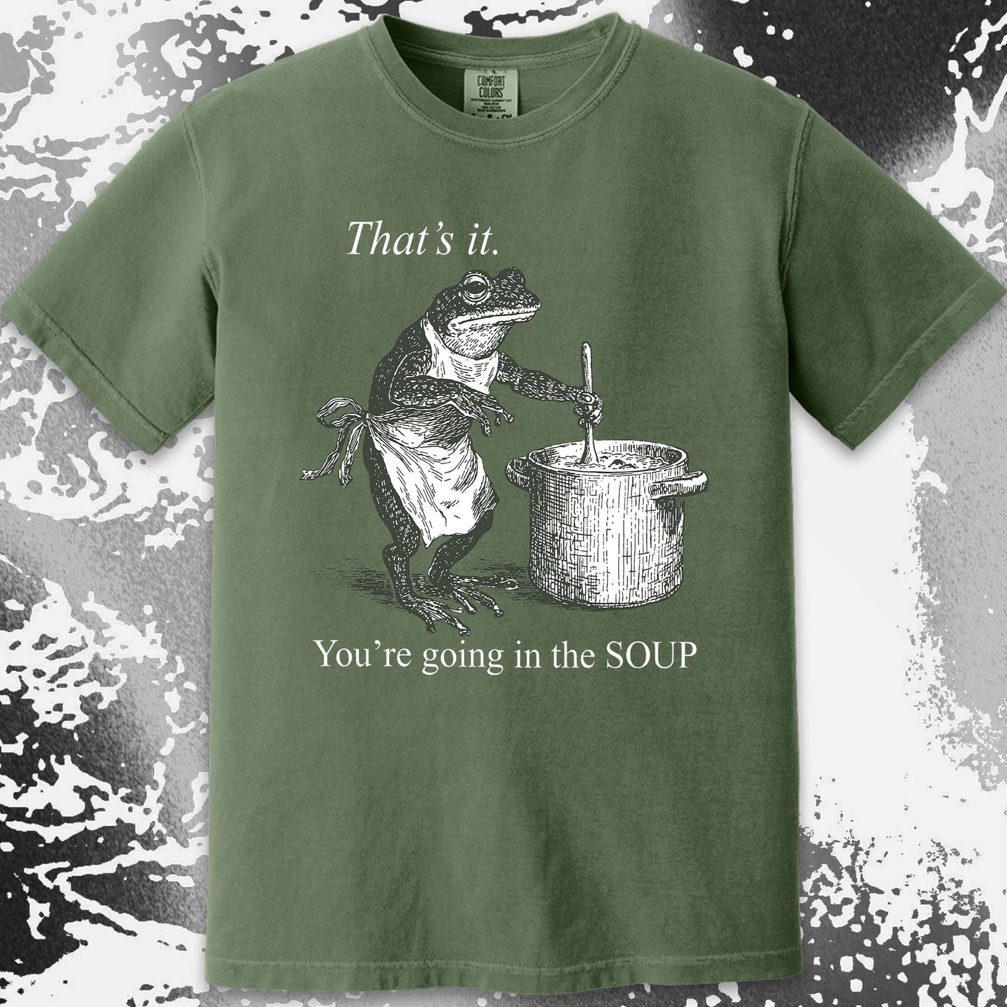 You're Going in the Soup Frog Shirt (view 14)