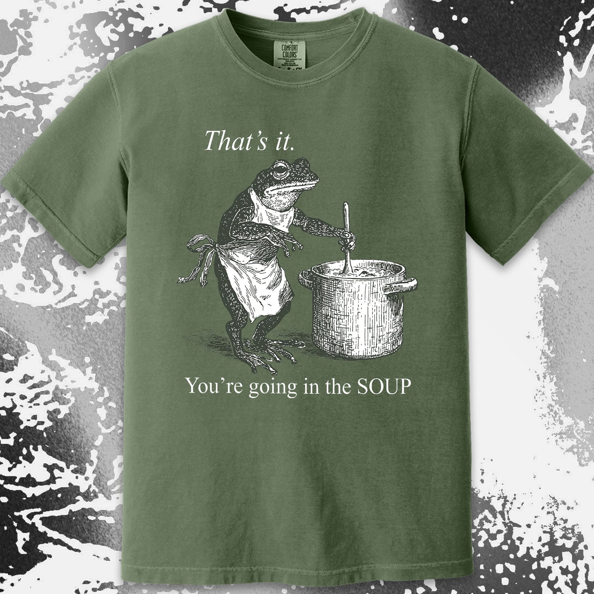 You're Going in the Soup Frog Shirt (view 14)