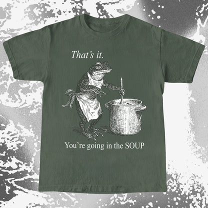 You're Going in the Soup Frog Shirt (view 5)