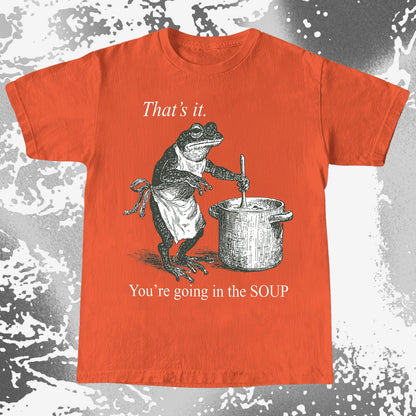 You're Going in the Soup Frog Shirt (view 8)