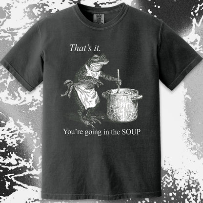 You're Going in the Soup Frog Shirt (view 12)