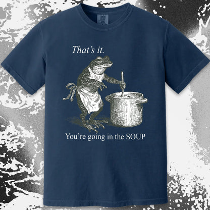 You're Going in the Soup Frog Shirt (view 15)