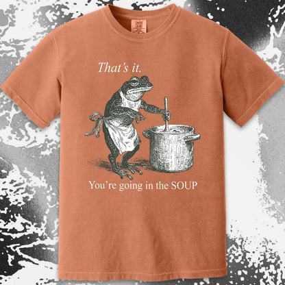 You're Going in the Soup Frog Shirt (view 16)