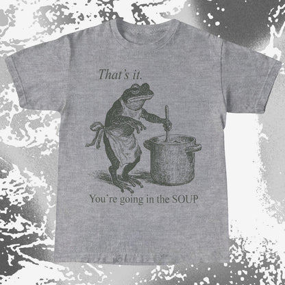 You're Going in the Soup Frog Shirt (view 6)