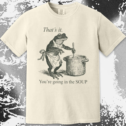 You're Going in the Soup Frog Shirt (view 17)