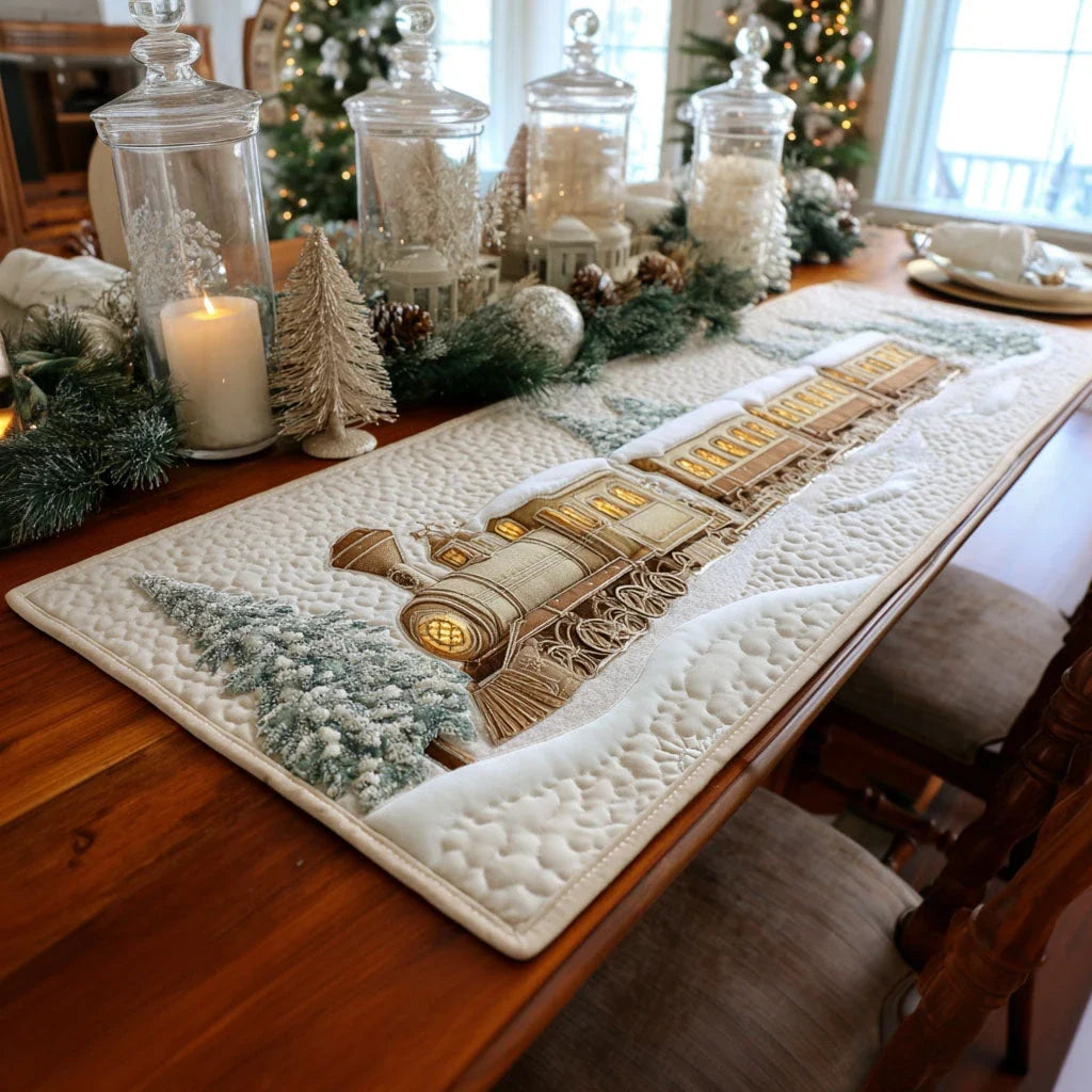 Golden Carriage Quilted Table Runner
