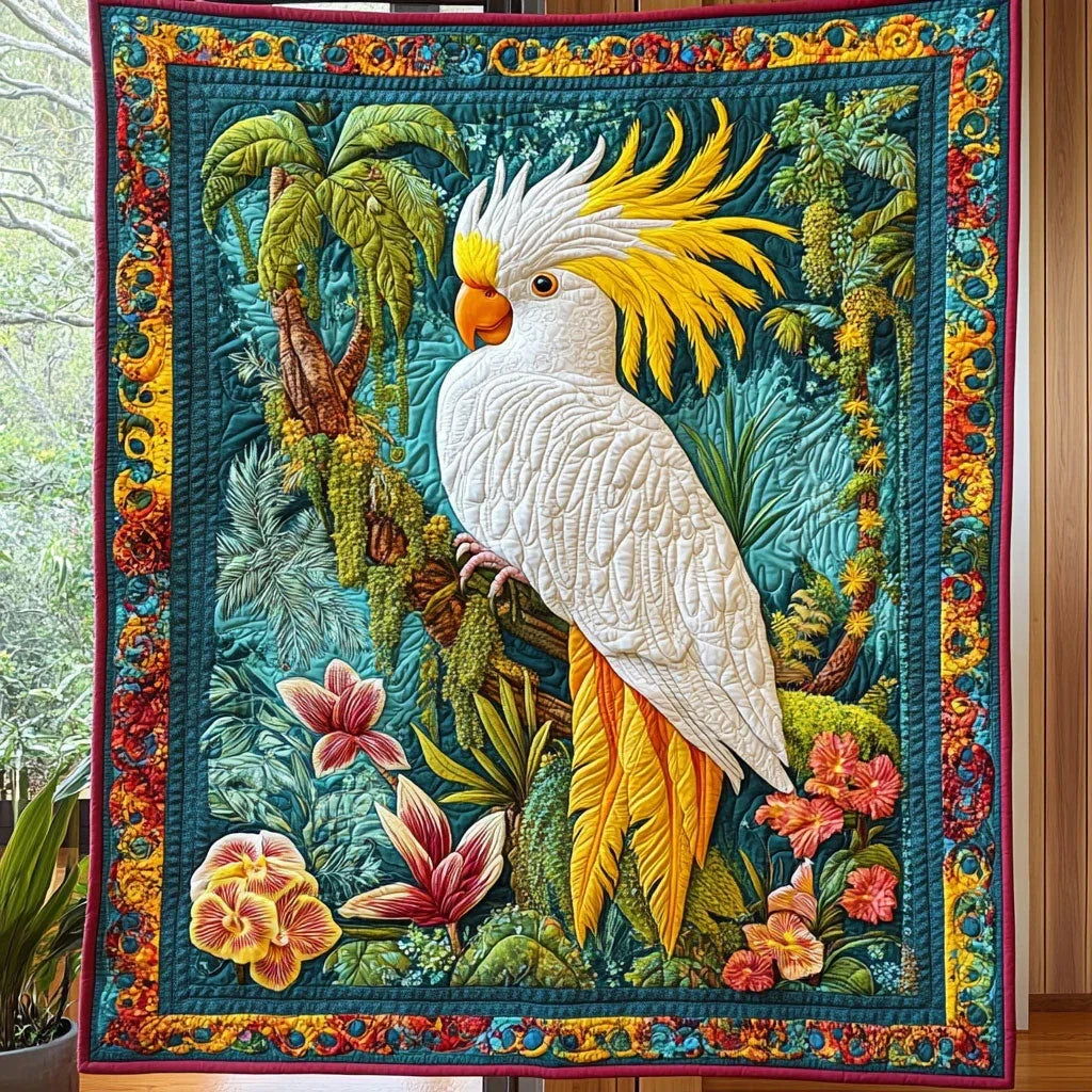 Golden Crest Quilt Blanket