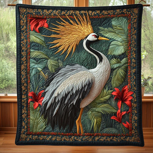 Golden Crown Quilt Blanket