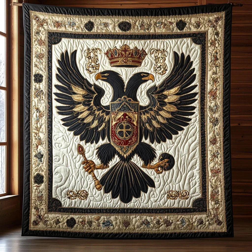 Golden Dominion Quilt Blanket