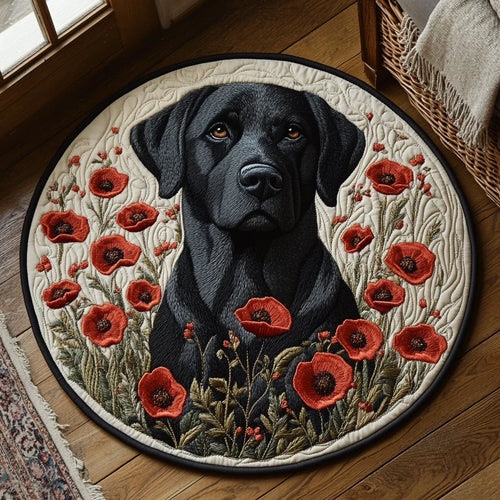Golden Eyes Quilted Round Mat